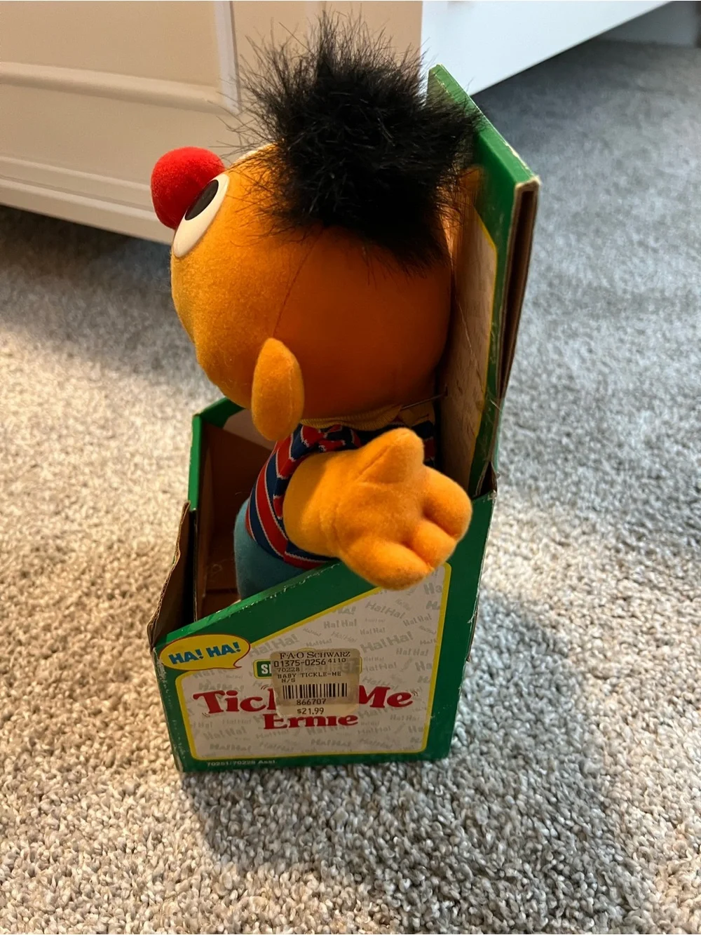 Tyco Tickle Me Ernie Plush. Vintage 1996. New In Box.